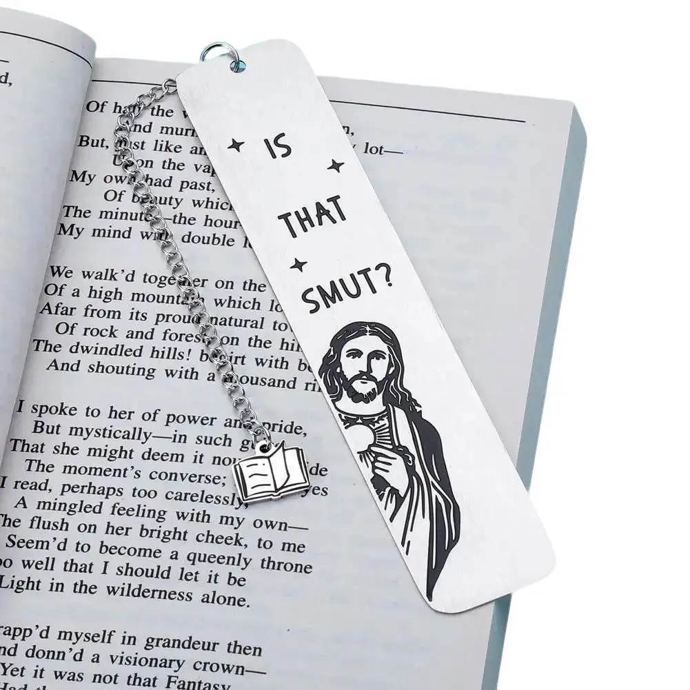 Stainless Steel Bookmark with Tassel, Funny Gift for Book Lovers, Coworkers, Readers, Birthday Present, Office Supplies, Halloween