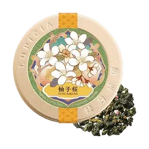 LUPICIA Sakura & Yuzu Tea - Limited Edition Japanese Cherry Blossom & Citrus Herbal Infusion, 50g, Exquisite Gift for Spring & Special Occasions