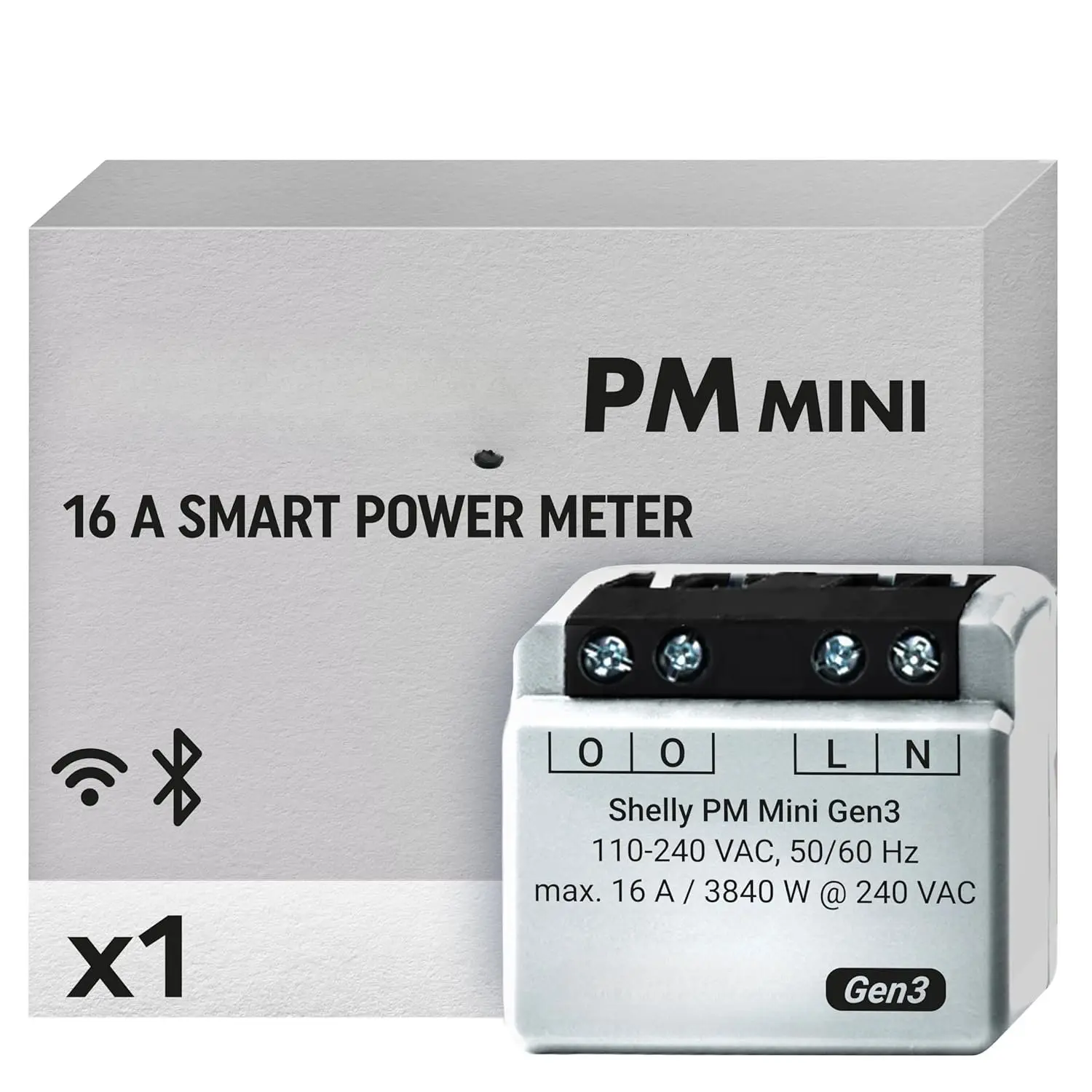 PM Mini Gen3 | WiFi  Power Meter 1  16 A |  Automation |  Gateway | Compatible with Alexa &   | iOS Android App | No Hub Required |  Schedules