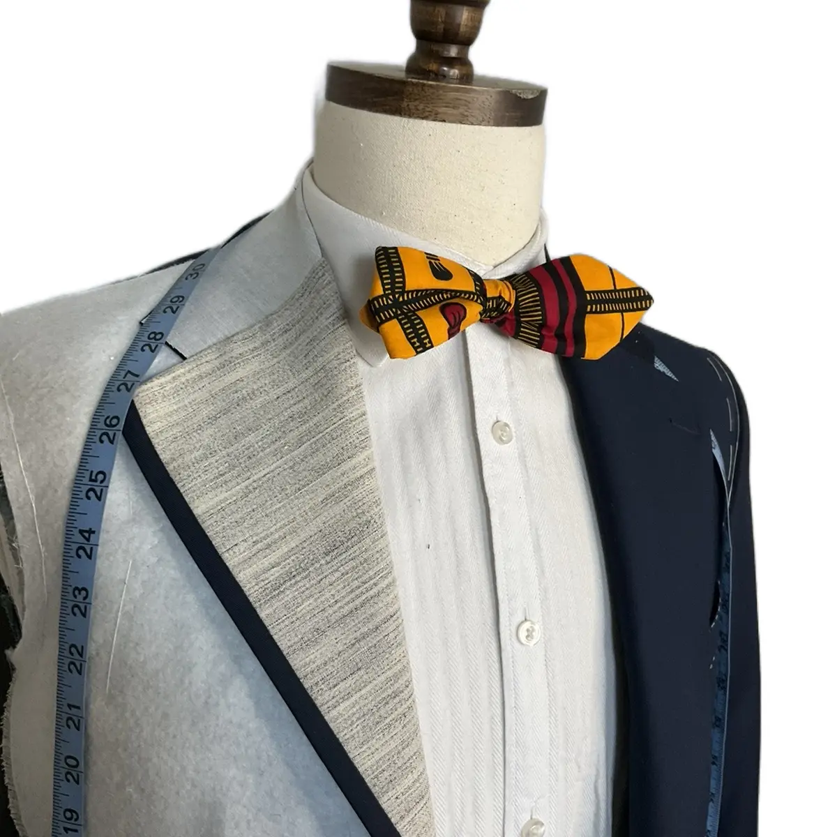 Golden Red Bow tie
