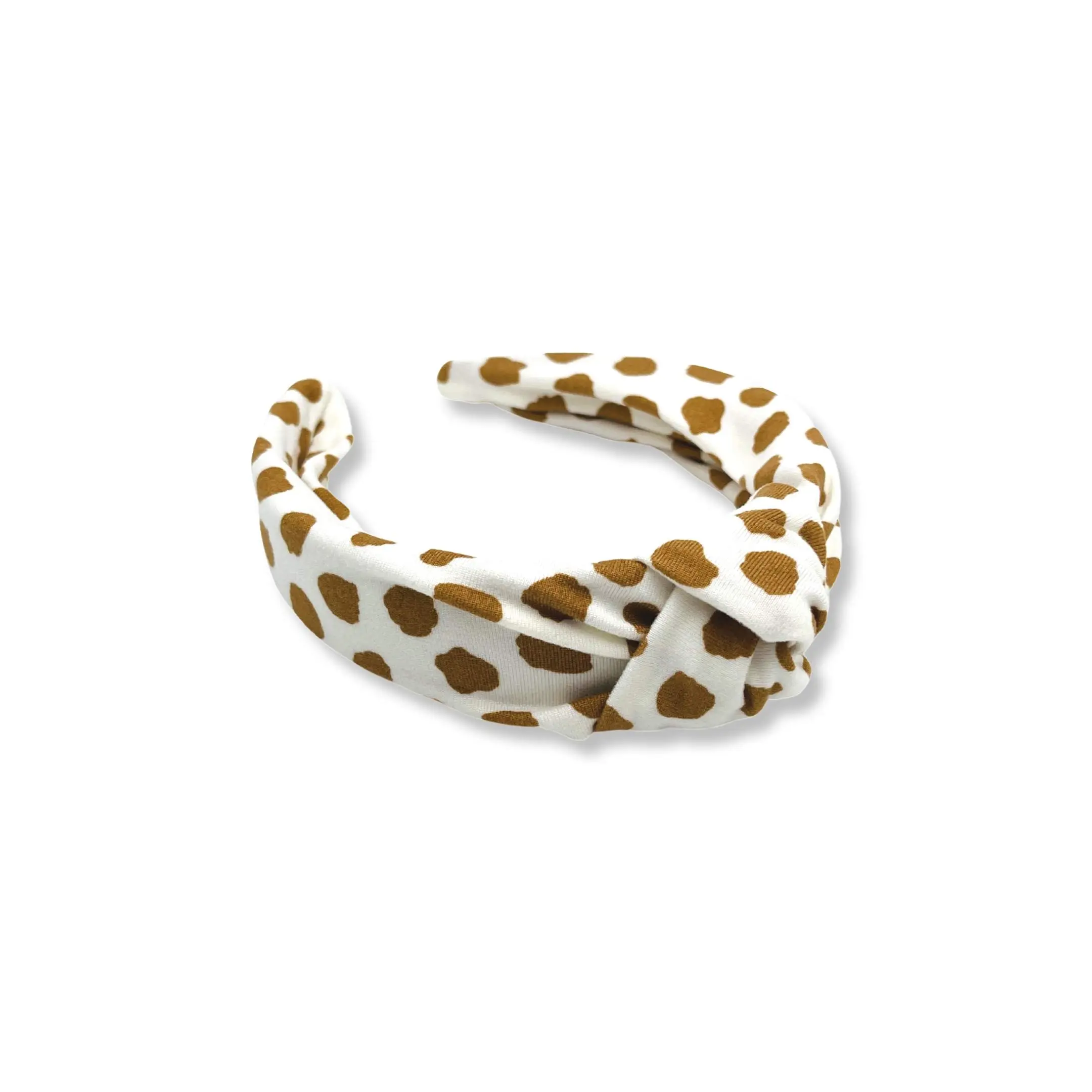 Brown Spotted Hard Headband