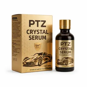 PTZ Crystal Serum - Advanced GrapheneCeramic Coating for Cars(5OML),9H GrapheneCoating for Auto Car Detailing,10+ Years ofLong Lasting Car Protection,GlossHydrophobicty Anti Scratch