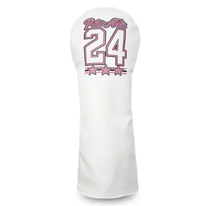 Sweet Cool Golf Club Head Cover, Digital Embroidery, Star Print, Trendy Field Accessory, Eye-Catching Golf Gear