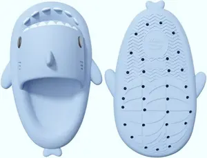 SOLARSUN Comfort Shark Cloud Slides Slippers Summer Novelty Open Toe Sandals Anti-Slip Beach Pool Shower Shoes with Cushioned Thick Sole