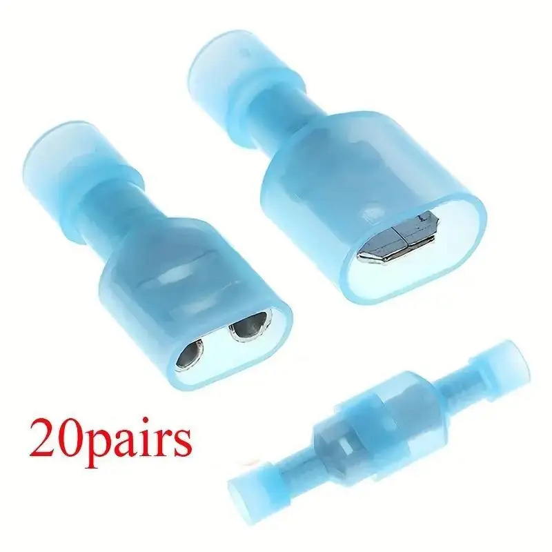 Female/Male Spade Connectors, Nylon Spade Quick Disconnect Connectors, Electrical Spade Connectors Kit