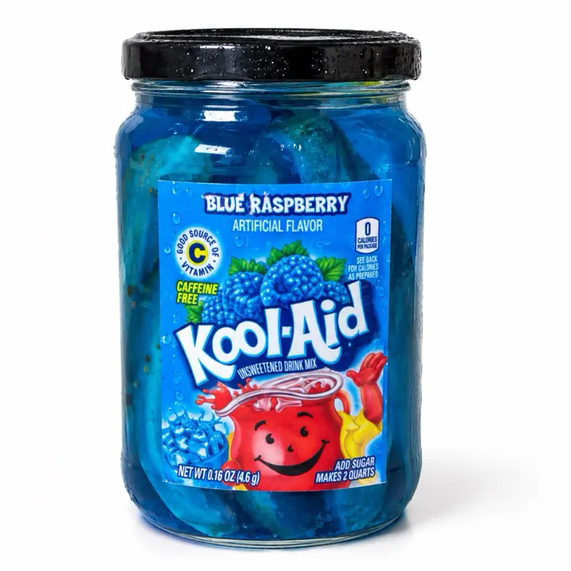 Blue Razz Koolaid Pickles| Viral Kool-Aid Pickles