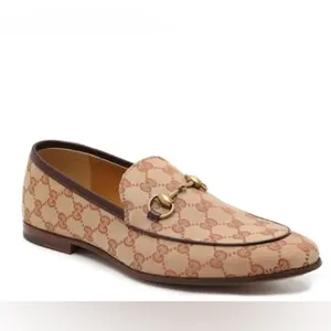 Pre-owned GUCCI Canvas Shoes SIZE 9 women unisex Jordaan loafers