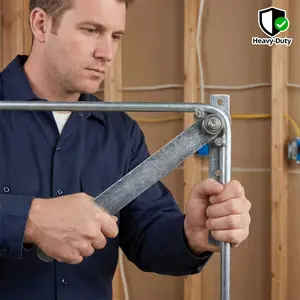 1pc Manual Steel Bar Bender, Heavy Duty Wire Bending Tool for 1-10mm Metal Wire/Rebar, Multi-Angle Bender for Construction, Gardening & DIY Projects