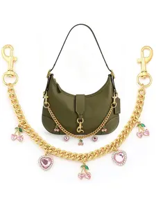 Cute Strawberry Cherry Bag Belt Extender Chain, Fashion Pants Decoration Chain, Handbag Wallet Jean Chain Accessory, Chain Strap, All Seasons