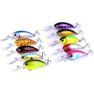 10pcs 10cm 14G Crankbaits Artificial Bait Hard Bait Bass Pesca Wobblers Carp Pike Fishing Tackle Diving
