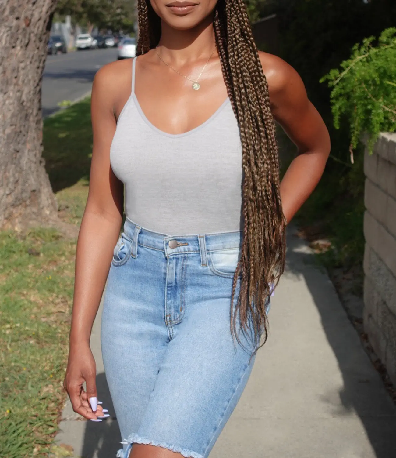 Sacai Ribbed Bodysuit(Grey)