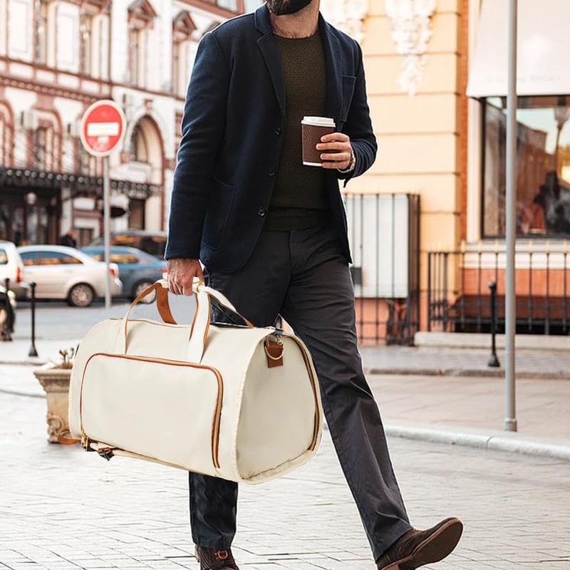 Lefame Travel Duffle Bag with Shoe Compartment, Foldable Weekender for Men and Women, Scratch-Resistant Oxford Cloth, Large Capacity with Organized Pockets, Portable Carry-On Duffel, Perfect Holiday Gift