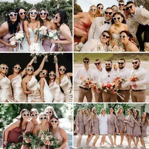 Heart Sunglasses, Bachelorette Party Favors, Trendy Wedding Retro Style, Hen Party Favors, Blue Heart Sunglasses, Bridesmaid Gift Pack Set