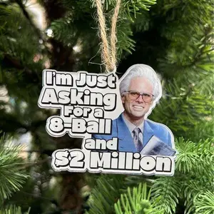 Uncle Baby Billy Christmas Ornament, The Righteous Gemstones Double Sided Acrylic Ornament, Funny Holiday Meme Gift, Xmas Tree Decor