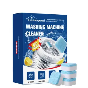 Washing Machine Cleaner Dessaler Tablets - 30 Packs - Deep Cleaning Front Load and Top Load Washers