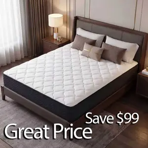 【Good value】14 Inch Twin, Full, Queen, King Mattress Memory Foam And Spring, Hybrid MattressMedium Firmness, Lumbar Support, For Home Rooms Hotels, Boxed Halloween ChristmasGift Furniture Ergonomic queen size mattress Interior Modern tiktokshopspringglowu