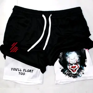 Pennywise "IT" 2 layer Gym Shorts