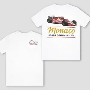 [New] Monaco Racing 2026 TShirt, Vintage Formula Car Graphic with Stylish Typography Print, Soft Cotton Fabric, Unisex Fit for Streetwear Fans, Perfect Gift for Car Lovers