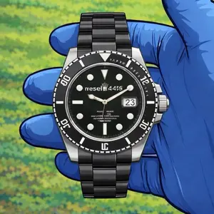 R LOGO 100 Watch - Stainless Steel Case, diff color Dials, Roman Numerals, 40mm, Analog, Luxury Timepiece