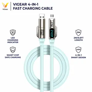 ViGear 240W 4-in-1 Fast Charging Cable USB-C to Lightning Type-C PD Cable