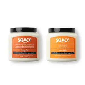 Honey Chia Smoothing Curl Mask & Crème Brulee Curling Custard - Curly Hair Mask & Curl-Defining Cream - Hydrating & Taming Products for Naturally Curly Hair