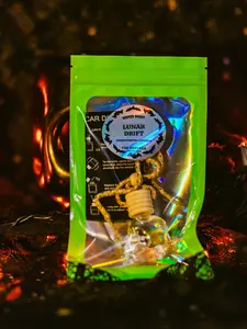 Wicked Waxes Lunar Drift Car Diffuser 8mL Glass Bottle with Wooden Lid Phthalate-Free Fragrance Oils Cruelty-Free Long-Lasting 4-6 Weeks