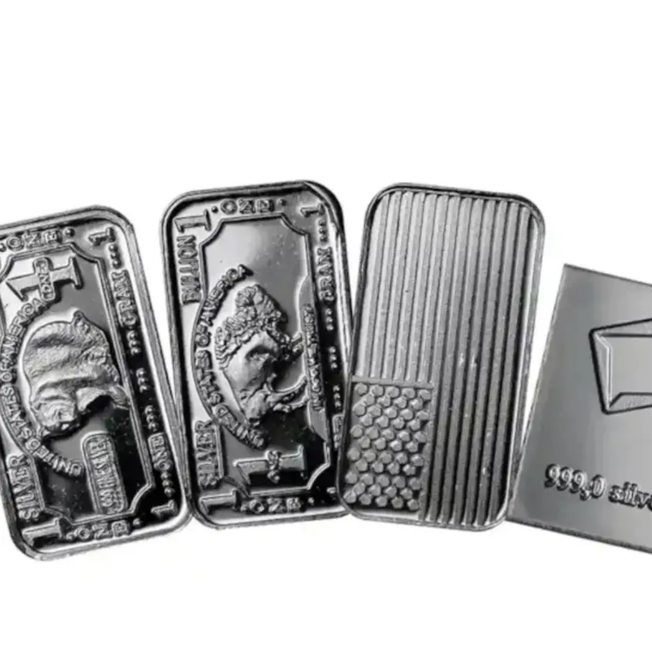 1 Gram Silver Bar or Round