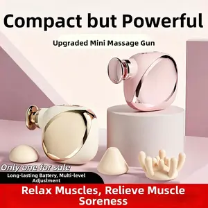 Portable Mini Fascia Gun, Adjustable Intensity, Relieves Fatigue, Massage Tool, Ideal for Muscle Recovery, Compact Design
