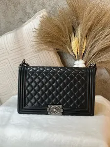 Pre-owned CHANEL Boy Bag in Jumbo size, 2017 production 1919H0698