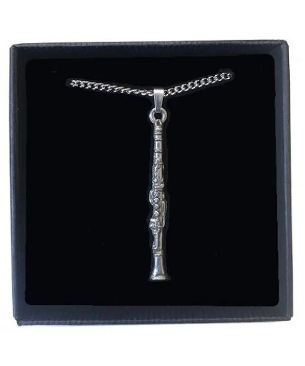 Clarinet Pewter Necklace