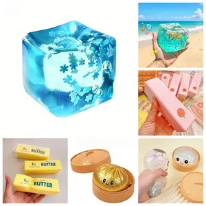 6-Piece Mystery Squishy Blind Box Set — Malt Candy-Themed Stress-Relieving Fidget Toys, Sensory Soothing Collection, Creative Slow-Rising Squishies, Party Favors — 6 Unique Designs