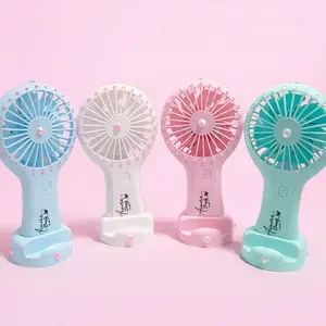 Mini Portable Fan for Lashes and Hot Weather Outdoor Beauty Use with 3 Speed Cooling Rechargeable Battery Handheld or Stand Use