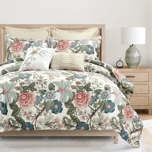 Lush Decor Sydney Comforter 7 Piece Set with Floral Design, Ideal for Comfort and Style