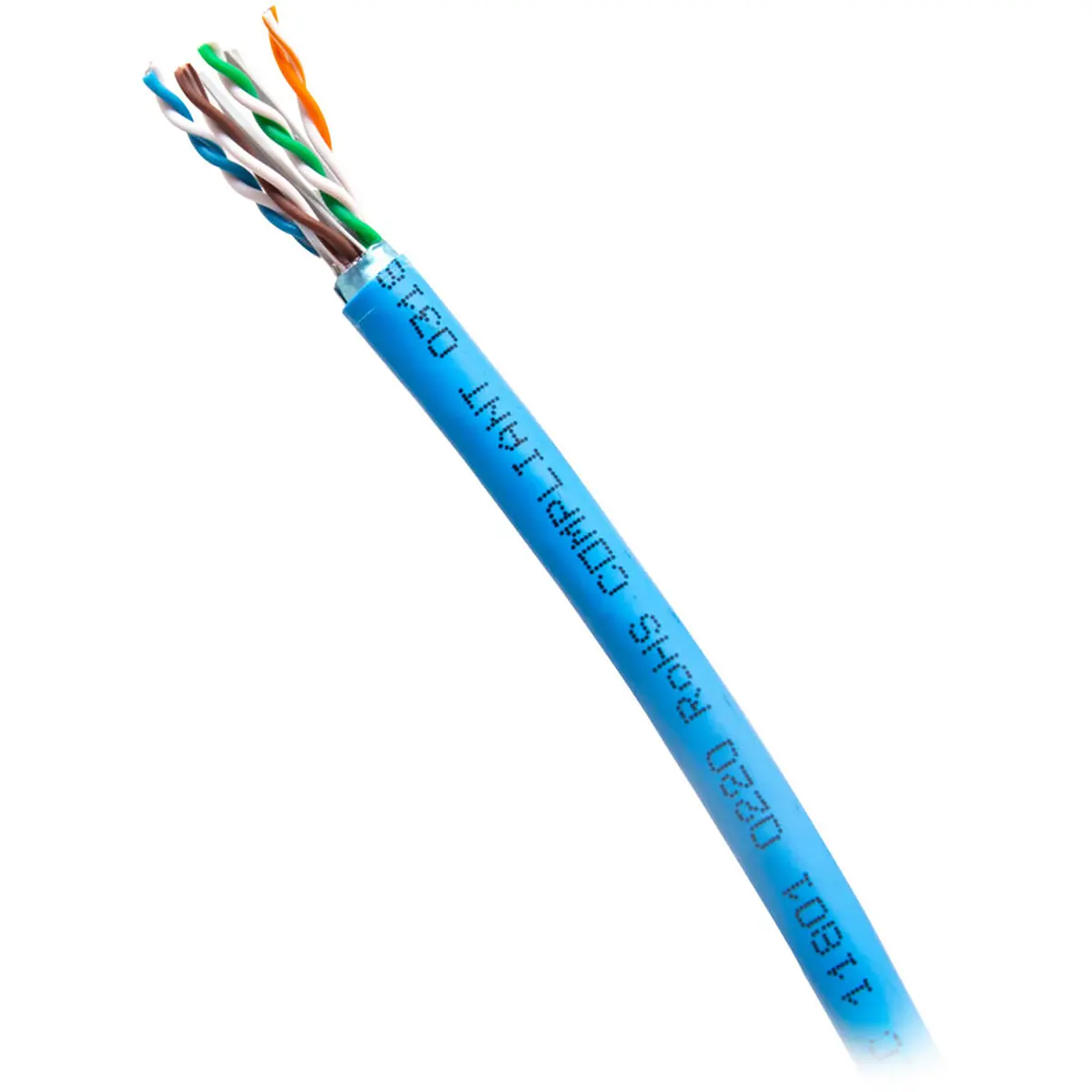 C2G 1000' Cat6a Shielded F/UTP Ethernet Bulk Cable, TAA-Compliant, Blue