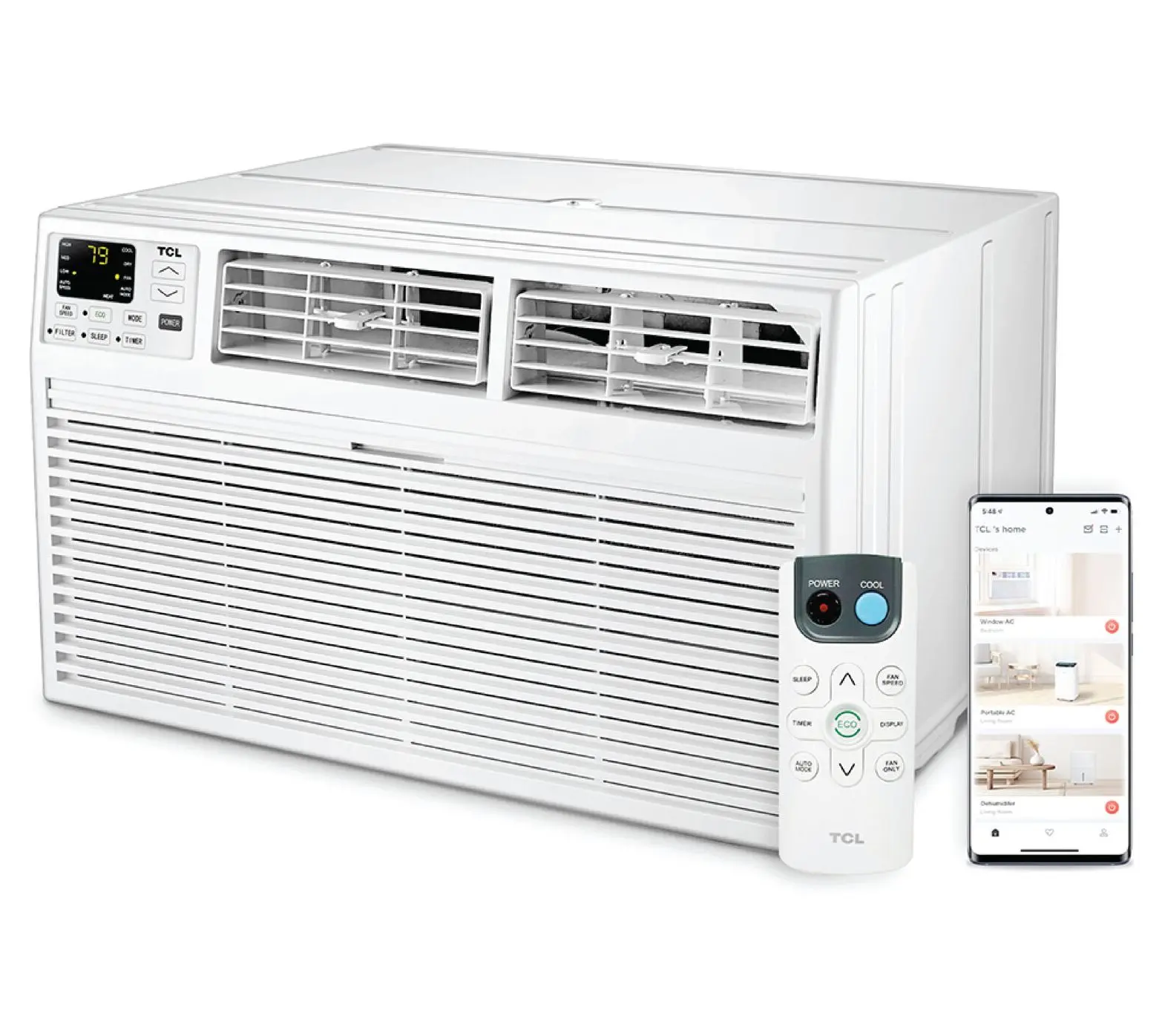TCL 10,000 BTU 230V Smart Thro ugh-the-Wall Ai r Conditioner
