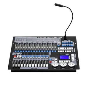 SHEHDS DMX Console 1024 Lighting Console with Flight Case Professional Stage Light Control Equipment