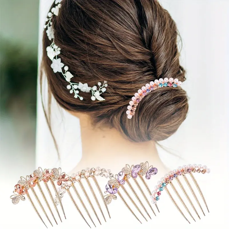 pearl hair clips side part - TikTok Shop display picture 1