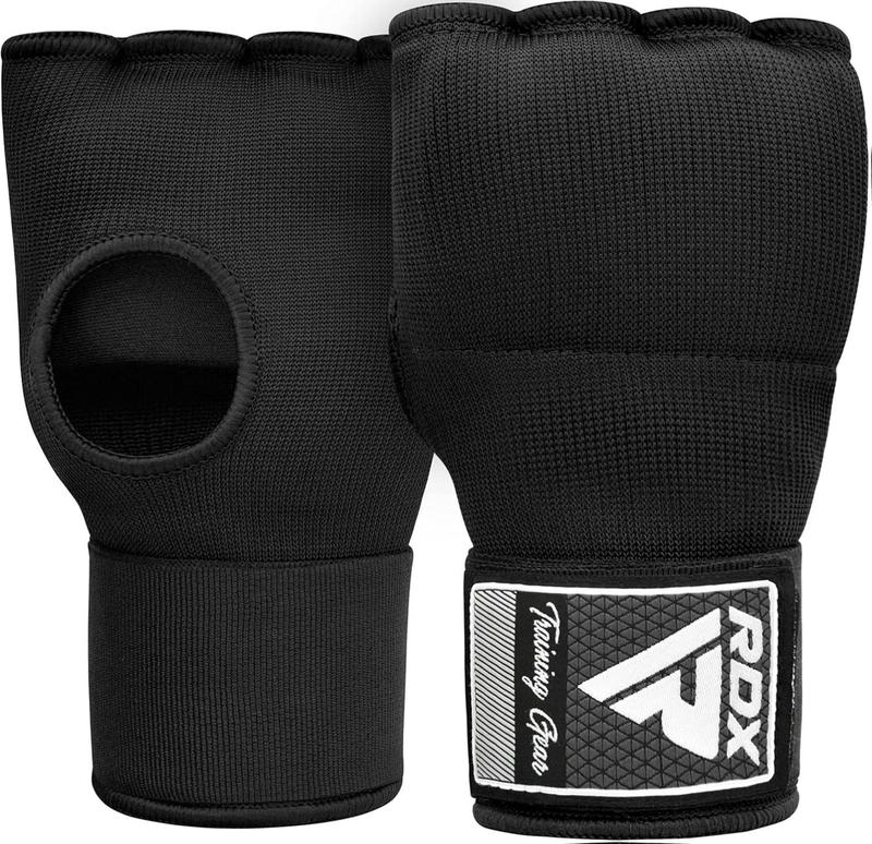 RDX Gel Boxing Hand Wraps Inner Gloves Men Women, Quick 100cm Long Wrist Straps, Elasticated Padded Fist Under Mitts Protection, Muay Thai MMA Kickboxing Martial Arts