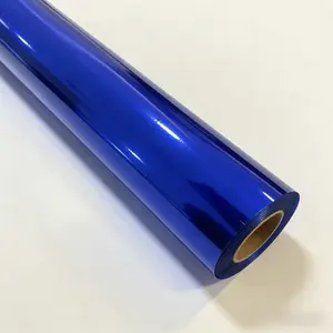Dicarculture Stretchable Chrome Blue Car Wrap Vinyl Glossy Metallic DIY Color Change Film for SUV Truck & Motorcycle Easy Install Removable 12x60 58x60 inches carwrap dicarculture