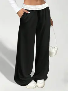 Girls' joggers Pants Winter Comfortable Breathable Outdoor Pocket Sweatpants For Autumn And Winter Daily Wear Size 8-16 Years