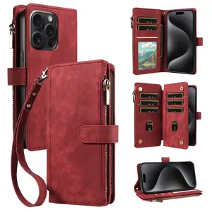 Wallet Leather Flip  Cases For iPhone Models
