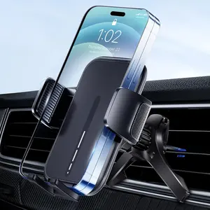 Vent Phone Mount for , Hands Free Air Vent Clip Cellphone Holder with Deep Wide Clamp, Universal Automobile Cradle Fit for Mercedes Benz, Toyota RAV4, Thick Case  Wallet Card Holder