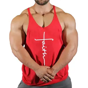 Gym Top Men T-shirts Fitness Man Clothes Muscular Bodybuilding Shirt Singlet Stringer Clothing Vest Men's Singlets Vests Tops