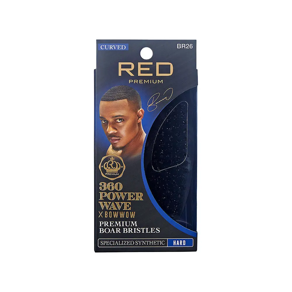 RED by KISS BOW WOW X 360 Power Wave Medium Hard Boar Brush RED by KISS BOW WOW X 360 Power Wave Medium Hard Boar Brush