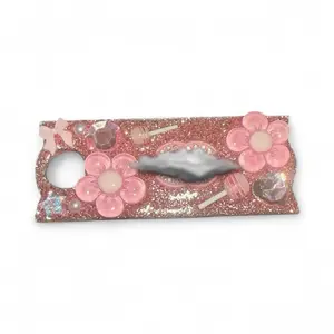 Custom Stanley Topper with Pink Floral and Candy Design Accessories