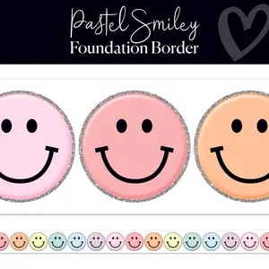 Pastel Smiley Bulletin Board Border