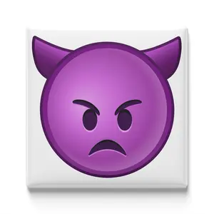 Angry Face With Horns Emoji Magnet
