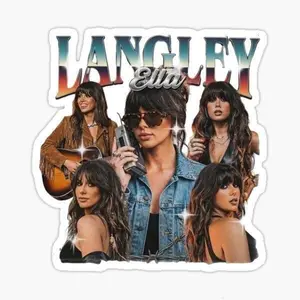 Ella Langley Sticker, Ella's Fellas Club, Ella Langley Dandelion Tour, Ella langley World Tour