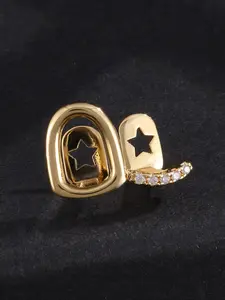 1Pc 2 Teeth Hollow Gold Grillz, Iced Out Zircon Hip Hop Teeth for Halloween Cosplay #Grillz#TwoToothGrillz#HollowGrillz#IcedOut#GoldGrillz#HipHopGrillz#HalloweenTeeth#CosplayTeeth#RapperJewelry#TeethAccessories