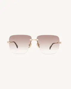 DEZI 2000s - Square Rimless Sunglasses